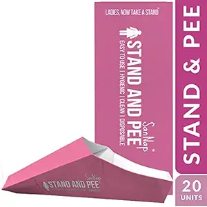 SanNap Stand and Pee Female Disposable Urine Director for Women - 20 Funnels