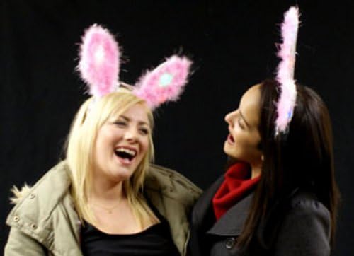 Flashing Chrome Bunny Ears x 24