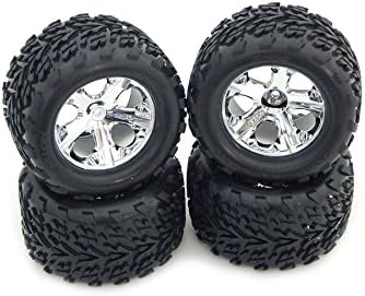 Traxxas Stampede 2wd F&amp;R 2.8 All Star Chrome Wheels &amp; Sporttrax Talon Tires