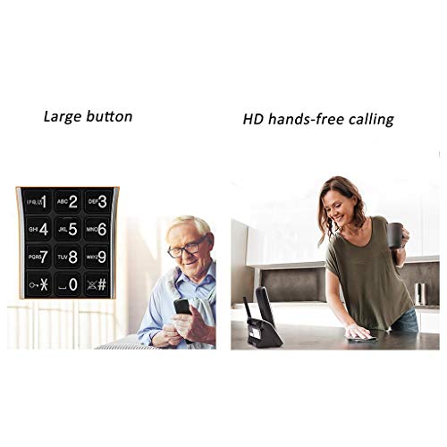 DHLIZI Festnetztelefon Digitales Schnurlostelefon Drahtloses Festnetz Festnetz Festnetz Einzelgerät Business-Office-Telefon Ältere Mobiltelefone (Farbe : B)