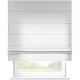 Raffrollo Grau/Weiß Sterne - maßgefertigt