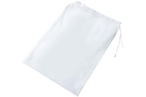 ENLACE Worek filtrujący, nylonowy, drobno tkany, stopień szczelności, 100 zaparzeń, worek wielokrotnego użytku, 45 x 60 cm, worek do warzenia piwa i wina