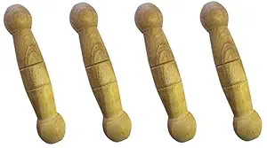 ARCHI MUSICAL Tabla Peg Gatta for Big Drum Duggi (Wooden Shade) - Set of 4 Pegs set