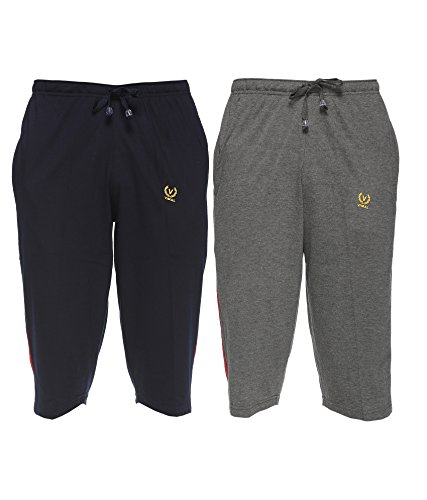 VIMAL Multicolor Cotton Blended Capri for Men (Pack of 2) RS.571 (80.00% Off) - Amazon