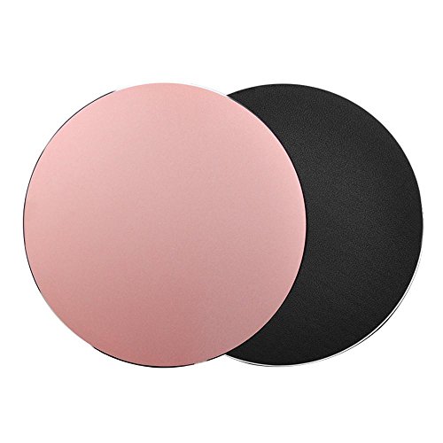 niceEshop(TM) 220x220mm Circular Gaming Aluminium Metall Mauspad mit Wasserdichte Anti Rutsch Gummi Basis und Mattiert Oberfläche Mauspad für Apple MackBook, Rosegold - 2