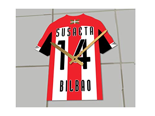 MyShirt123 Athletic Bilbao FC Football Club - Maglietta da Calcio - Orologio con Qualsiasi Nome e Qualsiasi Numero Colore a Scelta.