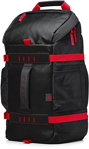 HP Odyssey Rucksack  39 62 cm 15 6 Zoll  f  r Notebooks  Laptops  Tablets in rot schwarz