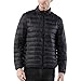 Produktbild TWBB Daunenjacke,Herren Einfarbig Winter Warme Mantel Baumwollkleidung Pullover Mit Reißverschluss Outwear