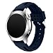 Produktbild Sansee Fashion New Sports Silikon Armband Strap Band für Samsung Gear S3 Classic - (Samsung Gear S3 Classic Doppel-Pit Silikon-Armband) (Marine)