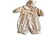 White & Gold Stripe Boy's Christening Suit (0-6 months)