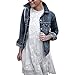 Produktbild Resplend Frauen Kurze Jeansjacke Lose Freizeitjacke Einreihig Mantel Damen Schlanke Freizeitjacke Outwear Slim Fit Revers Jacke Coat