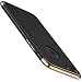 Produktbild TORRAS iPhone 7 Hülle, Ultra Dünn Slim Anti-Fingerprint 3in1 Luxus Abnehmbare Schutzhülle Hülle mit Premium Electroplate Frame Stoßfest Case Cover für iPhone 7 - Schwarz