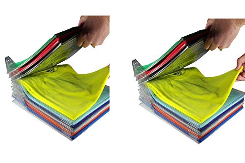 BES SRL 20PZ Organizer SALVASPAZIO T-Shirt Camicie Pieghevole Documenti Armadio Valigia