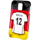 <h2>PhotoFancy Samsung Galaxy S5 Handyh&uuml;lle Premium � Personalisierte H&uuml;lle mit Namen Felix � Case mit Design Fu&szlig;ball-Trikot...</h2>