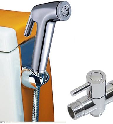 Dahuuyus Modern Style stylish and practical home kitchen and bathroom faucets Toilet Portable Plastic Shattaf Bidets Hand Held Bidet Shower With G7/8'' T-adaptor
