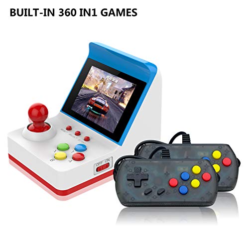 Anbernic Console di Giochi Portatile , Console di Giochi Retro Game Console 3.0 Pollice 360 Classic Giochi ,TV Output Videogioco Portatile with 2PCS Joystick - Blu