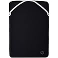 HP Custodia protettiva reversibile per notebook portatile da 15,6 pollici nera e argento, sottile, per evitare graffi, senza 