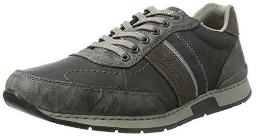 Rieker 19411, Zapatillas para Hombre, Gris Rauch/Graphit, 46 EU