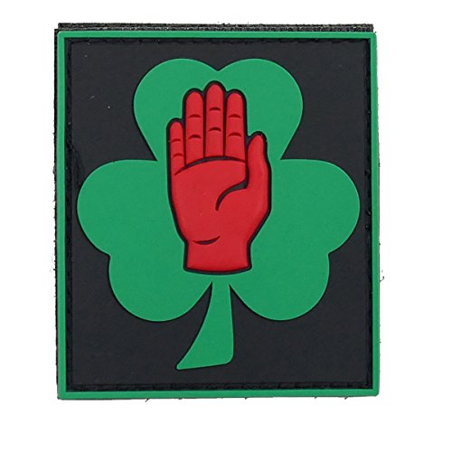 COBRANorthern Ireland Shamrock/Red Hand Moral Rubber Patch Flash NI Airsoft