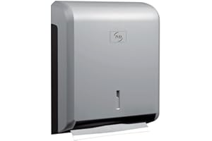 JVD Distributeur Gris Papier Essuie-Mains Plié