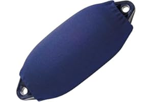 CG94 - Housse de Garde-Boue pour Bateau | Tissu Acrylique Durable | Protection UV et Eau de Mer | Résistant aux Déchirures et Abrasions, Acrylique, Bleu, Ø 21-24 cm, L 60-64 cm