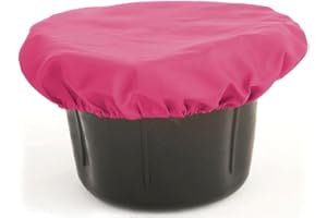 LINCOLN Pink Horse/Pont Feed Bucket Cover - Elasticated Edge, Rodent Free