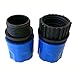 Produktbild LUFA 2Pcs Garten Schlauch Adapter Verbindungsstückfrau und ein Mann Verbindungsstücke blu