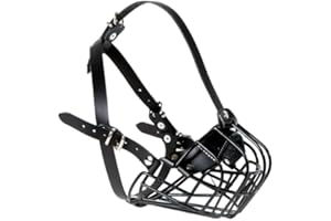 L&J Pets Uk Metallkorb Maulkorb für Französische Bulldogge | Korbmaulkorb für Frenchies Starker Metallmaulkorb