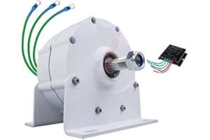 HUIZHITENGDA Générateur d'aimant Permanent sans engrenage, 12000W avec contrôleur 12V / 24V / 48V / 220 V Générateurs d'alternateur AC à Basse Vitesse avec Utilisation de Base pour Les éoliennes