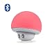 Produktbild Bluetooth Lautsprecher, Alfort Tragbarer Mini Wireless Speaker mit Stereo Klang / Eingebautem Mikrophone Freisprechen / Handyhalter Funktion Stilvoller Niedlich Kabelloser Lautsprecher Für iPhone, Samsung und andere iOS und Android Smartphones, Tablets, iPads, Laptops, andere Bluetooth Geräte ( Rot )