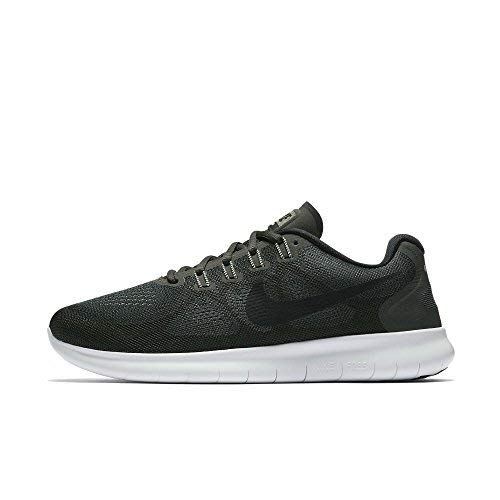 Preisvergleich Produktbild NIKE 880839 300 Free RN 2017 Laufschuhe Dunkelgruen / 45