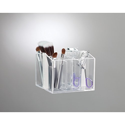 Interdesign 21240EU Affixx Waschtisch-Organizer 3-er Set, durchsichtig - 5