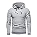 Produktbild SuperSU Herren Sweatshirt Kapuzenshirt Sweater mit Knöpfen Herren Pullover Longsleeve Hoodie Sweatshirt Basic Rundhals Langarm Shirt Hoody Mode Herren Lange Ärmel Kapuzenpulli Hoodie
