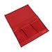 Produktbild gespout Oxford Bett Taschen PVC Aufbewahrungstasche Nachttisch zum Aufhängen Taschen Verwendung für Handy iPad Magazin, Oxford, rot, 45 x 33 cm