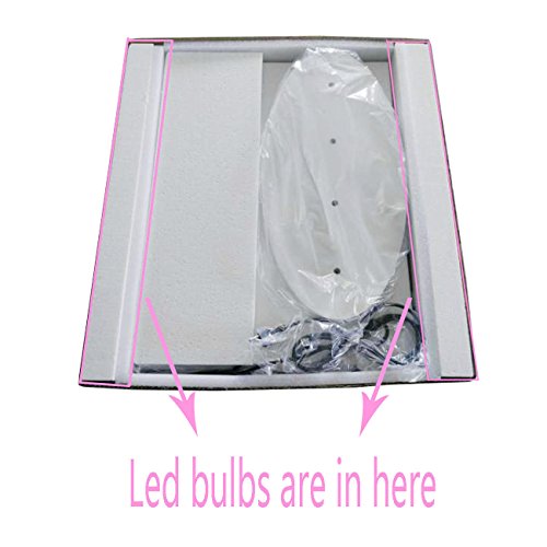 Black Hollywood Makeup Mirror with lights Vanity Lighted Beauty Theatre Mirror 8065 - 9
