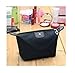 Domire Women Dumpling Shape Nylon Waterproof Zipper Cosmetic Makeup Bag Handbag ,Black