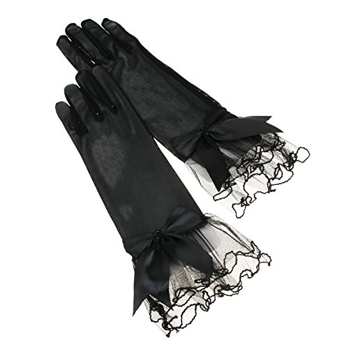 Bao Core Kurze Netzhandschuhe Brauthandschuhe Hochzeit Handschuhe Mit Schleife Mehre Farben - 5