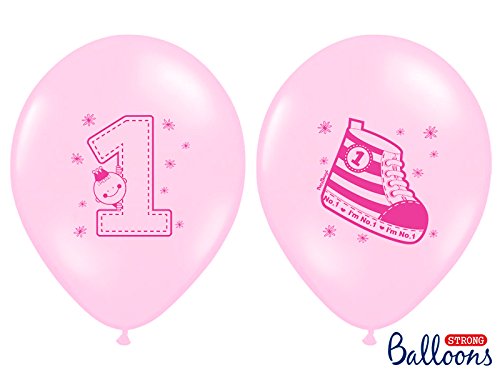 48-tlg. Partyset Minnie Baby 1. Geburtstag rosa – für 8 Personen – Partygeschirr und Zubehör - 8