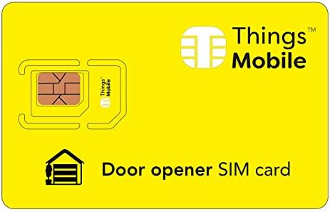 DOOR OPENER SIM Card - Things Mobile - with Global Coverage and Multi-Operator GSM/2G/3G/4G LTE Network, No Fixed costs, No Expiration Date and Competitive Rates, with €10 Credit Included