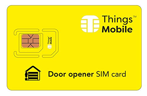 DOOR OPENER SIM Card - Things Mobile - with Global Coverage and Multi-Operator GSM/2G/3G/4G LTE Network, No Fixed costs, No Expiration Date and Competitive Rates, with €10 Credit Included