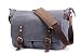 Produktbild SUVOM Mens Messenger Bag, Echtes Leder Canvas Messenger Bag, Wasserdichte Laptop Messenger Bag Für 15-Zoll-Laptop, Vintage Ranzen Aktentasche Cross Body Umhängetasche Für Den Täglichen Gebrauch, Reise