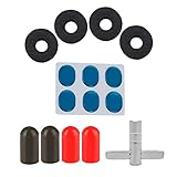 Las varillas de goma para puntas de 4 piezas protegen eficazmente la piel del tambor y fortalecen la textura del sonido sin afectar la calidad del sonido.