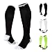 Produktbild ONIC GEAR Sport Kompressionsstrümpfe für Damen und Herren, Thrombose-Strümpfe, Kompression Lauf-Socken, Fahrrad, Jogging, Handball, Compression Socks, Made in Europe, Schwarz, L