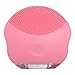 Mini Silicone Rechargeable Ultrasonic Beauty Instrument Face Cleansing Brush (Pink)