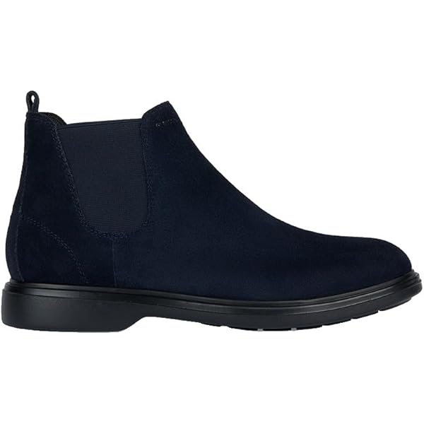 Geox Heren U ANDALO enkellaars, zwart/donkergrijs grijs, 44 EU, Black Dk Grey, 44 EU