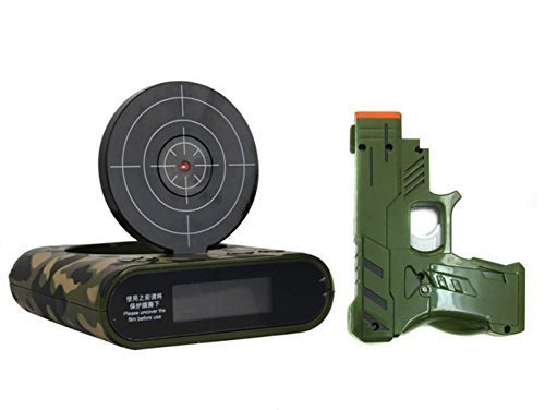 Digital Wecker Gaming Clock, Stoga Gun Clock Gun Wecker Digital Wecker Lustige Wecker Neueste Wecker-Grün