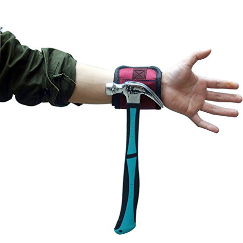 Pasway Magnetische Armbänder für Halten Schrauben, Nägel, Bohrer - 5