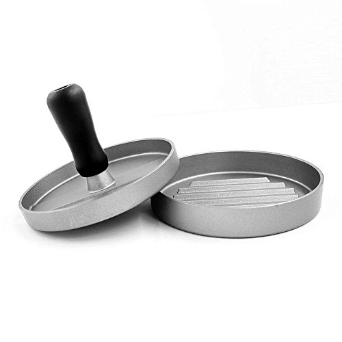 Rightwell Profi Aluminum Beschichet Runden Hamburgerpresse 11cm-Antihaft Burger Presse - 5