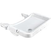 hauck Alpha Tray Baby Highchair Tray for Alpha+ and Beta+, White | 3-in-1 Accessory with Tray, Seat Reducer and Removable Tra