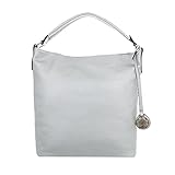 kleine schultertasche silber  Ital-Design GROßE DAMEN SCHULTERTASCHE KUNSTLEDER HANDTASCHE SILBER